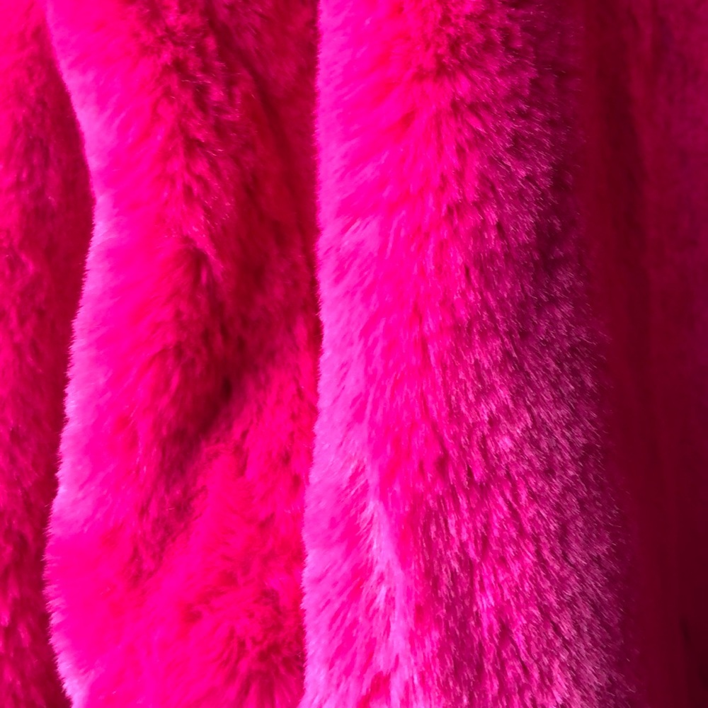 Super Soft Hot Pink Bomber Jacket Like New, Forever 21, Small - Picture 3 of 3